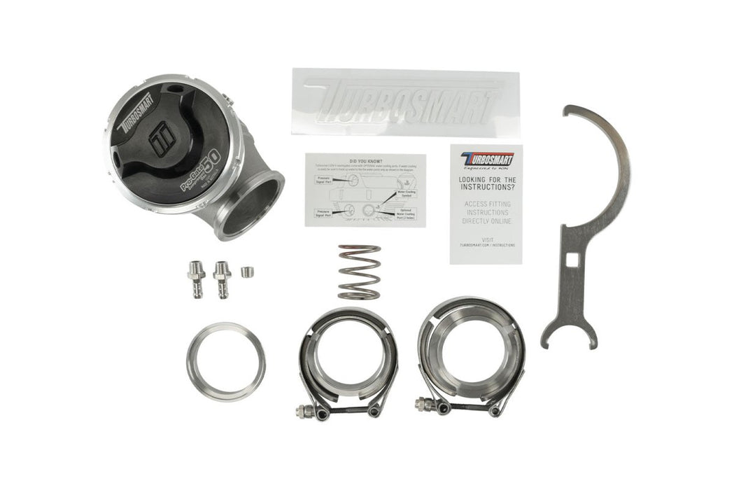 Turbosmart GenV ProGate WG50CG Compressed Gas External Wastegate 5PSI Black - TS - 0554 - 1202 - Subimods.com