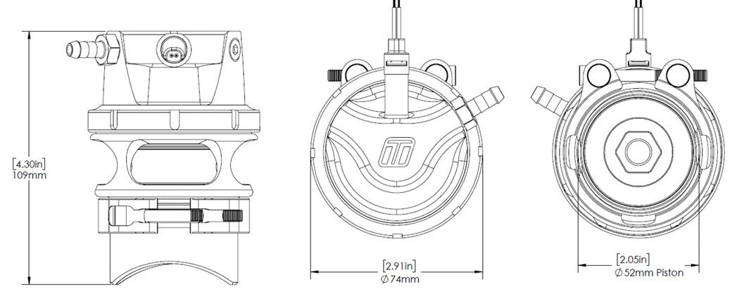 Turbosmart GenV RacePort EM Blow Off Valve Sleeper Edition - TS - 0224 - 1135 - Subimods.com