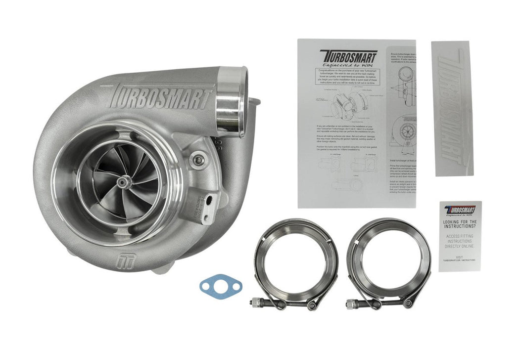 Turbosmart TS - 1 7170 Kompact Externally Wastegated Turbo w/ V - Band Inlet, V - Band Outlet, 1.07AR Hotside - TS - 1 - 7170B - VB107E - Subimods.com