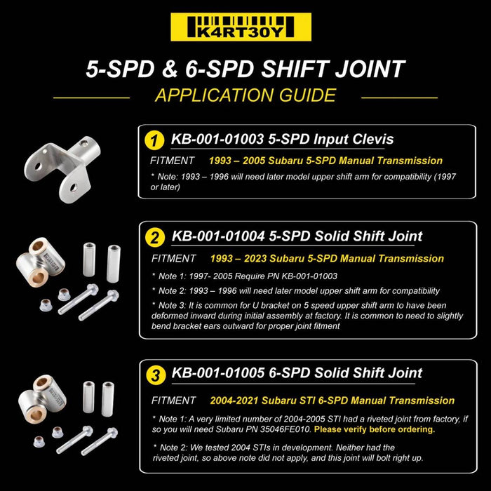 Kartboy Solid Shift Joint 2004-2021 STI