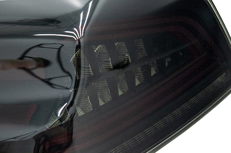 OLM Spec CR Tail Lights Smoked Lens, Black Base, 2015-2021 WRX / STI