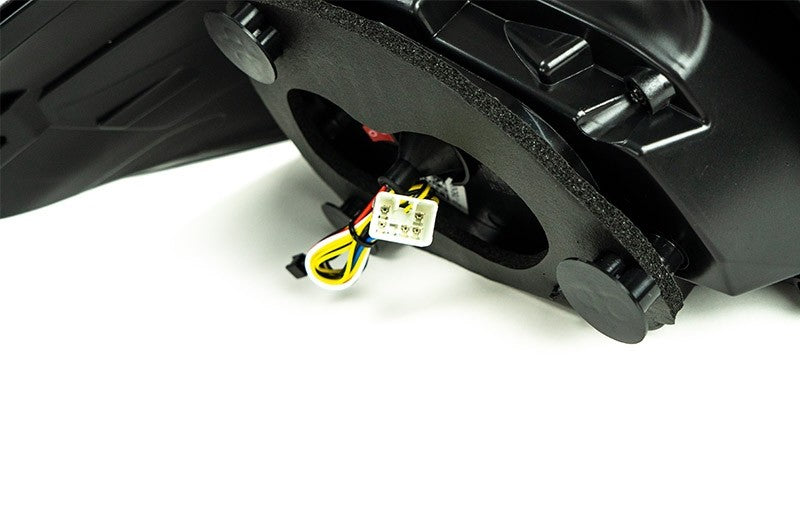 OLM Evolution Tail Lights Clear Lens, Black Base, Red Bar 2015-2021 WRX / STI