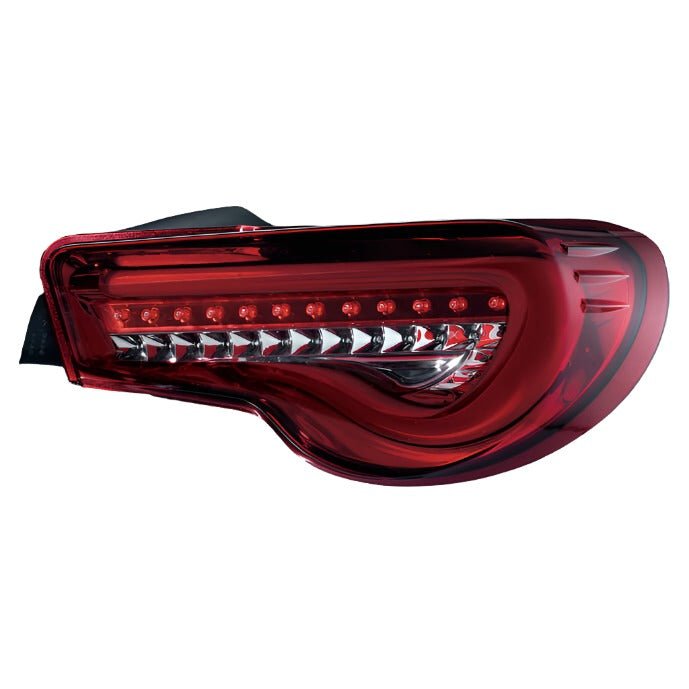 Valenti TRAD LED Jewel Tail Lights Half Red Lens w/ Chrome Base 2013 - 2021 BRZ / 2013 - 2016 FRS / 2017 - 2021 GT86 - TT86Z - HC - 2 - Subimods.com