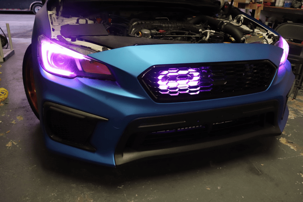 Velossa Tech "BIG MOUTH - LIT KIT" Ram Air Intake Snorkel Black Base 2015 - 2021 WRX / 2015 - 2021 STI - VT-BM-1228 - Subimods.com