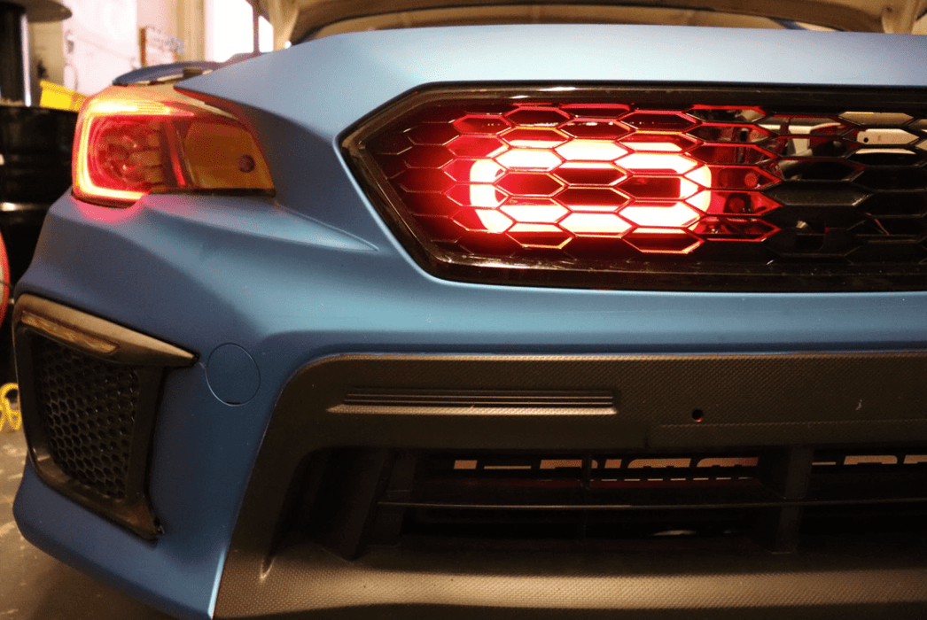 Velossa Tech "BIG MOUTH - LIT KIT" Ram Air Intake Snorkel Black Base 2015 - 2021 WRX / 2015 - 2021 STI - VT-BM-1228 - Subimods.com