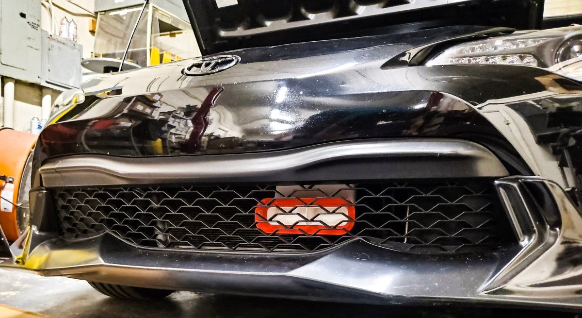 Velossa Tech "BIG MOUTH" Ram Air Intake Snorkel Black Base 2013 - 2021 BRZ / GT86 / FR - S - BM-0040-BK/RD - Subimods.com