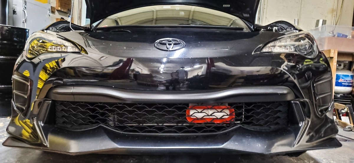 Velossa Tech "BIG MOUTH" Ram Air Intake Snorkel Black Base 2013 - 2021 BRZ / GT86 / FR - S - BM-0040-BK/RD - Subimods.com