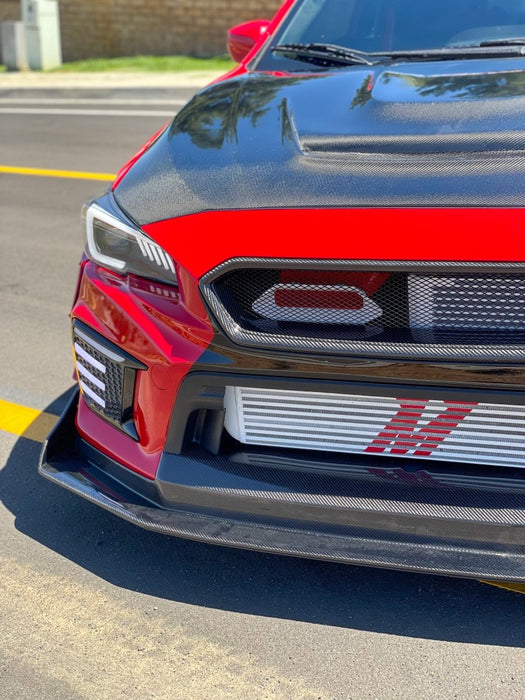 Velossa Tech "BIG MOUTH" Ram Air Intake Snorkel Black Base 2015 - 2021 WRX / 2015 - 2021 STI - VT-BM-0228-BK/RD - Subimods.com