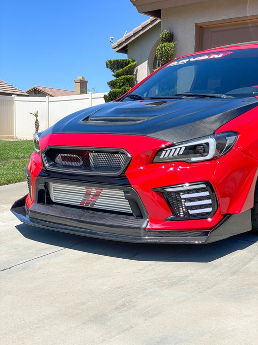 Velossa Tech "BIG MOUTH" Ram Air Intake Snorkel Black Base 2015 - 2021 WRX / 2015 - 2021 STI - VT-BM-0228-BK/RD - Subimods.com
