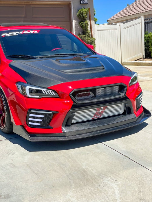 Velossa Tech "BIG MOUTH" Ram Air Intake Snorkel Black Base 2015 - 2021 WRX / 2015 - 2021 STI - VT-BM-0228-BK/RD - Subimods.com