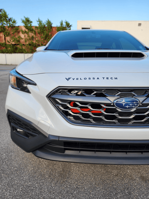 Velossa Tech "BIG MOUTH" Ram Air Intake Snorkel Black Base 2022 - 2024 WRX - VT-BM-0249-BK/RD - Subimods.com