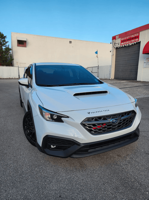 Velossa Tech "BIG MOUTH" Ram Air Intake Snorkel Black Base 2022 - 2024 WRX - VT-BM-0249-BK/RD - Subimods.com