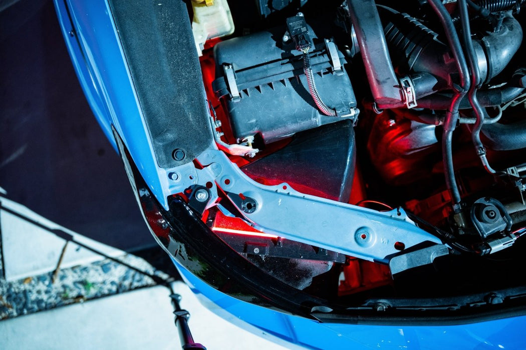 Velossa Tech Headlight Ram Air Kit Black w/ RGB Halo 2015 - 2021 WRX / 2015 - 2021 STI - VT-HL-0040 - Subimods.com