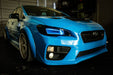 Velossa Tech Headlight Ram Air Kit Black w/ RGB Halo 2015 - 2021 WRX / 2015 - 2021 STI - VT-HL-0040 - Subimods.com