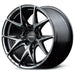 Versus VV21S Jet Black 18x9.5 5x114.3 38mm Offset - WT2X38EYNJ - Subimods.com