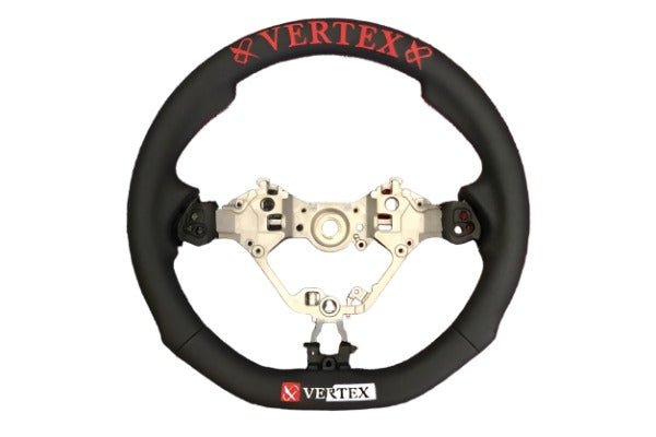 VERTEX 350mm Direct Fit Leather Steering Wheel 2017-2023 BRZ / 2017-2021 GT86 / 2022-2023 GR86 - STW-GR86-LTHR - Subimods.com