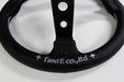 VERTEX Checker Steering Wheel 330mm Perforated Leather w/ Silver and Red Stitching - STW - CHKR - Subimods.com