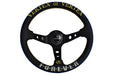 VERTEX Forever Steering Wheel 330mm Leather w/ Gold and White Stitching - STW-FOREVER - Subimods.com