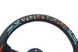 VERTEX Hell's Racing Steering Wheel 330mm Leather w/ Red and Blue Stitching - STW - HLRC - Subimods.com