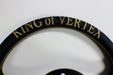VERTEX King Steering Wheel 330mm Leather w/ Gold and Black Stitching - STW - KING - LTHR - Subimods.com