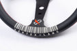 VERTEX Lang Steering Wheel 330mm Leather w/ White and Red Stitching - STW - LG - Subimods.com