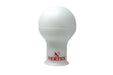 VERTEX Limited Edition Monochrome Shift Knob White w/ Pink Logo Most Subaru Models - SK-WHT-PNK - Subimods.com