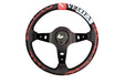 VERTEX Seize the Road Steering Wheel 330mm Leather w/ Red and White Stitching - STW-SEIZE - Subimods.com