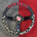 VERTEX Seventy - Eight Steering Wheel 330mm Leather w/ Red, Black and Gold Stitching - STW - 78 - Subimods.com