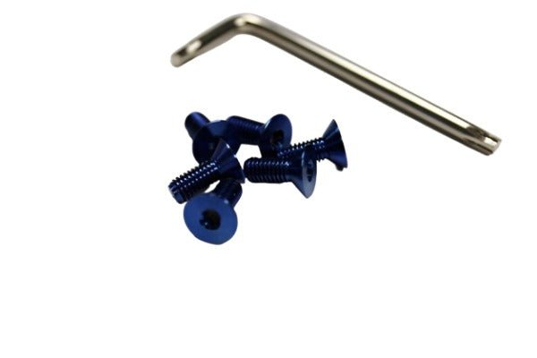 VERTEX Titanium Steering Wheel Torx Bolts (Pack of 6) - STW-TBOLT-BLU - Subimods.com