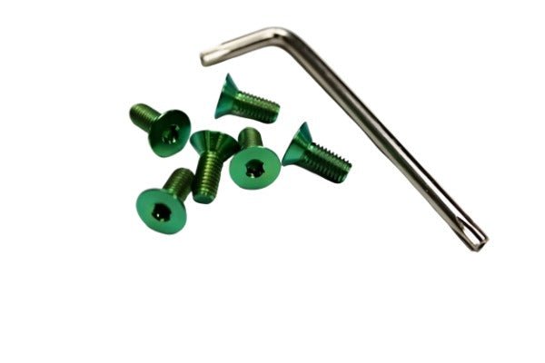 VERTEX Titanium Steering Wheel Torx Bolts (Pack of 6) - STW-TBOLT-GRN - Subimods.com