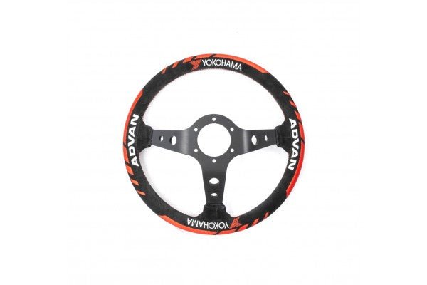 VERTEX x Advan Collaboration Steering Wheel 330mm Suede Version 2 - STW-VERXADV-V2-SDE - Subimods.com