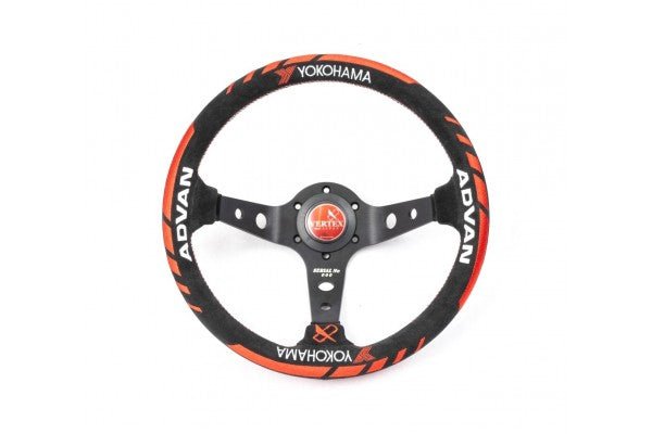 VERTEX x Advan 330mm Suede Steering Wheel for Subaru WRX STI