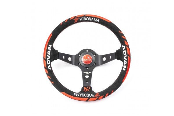 VERTEX x Advan Collaboration Steering Wheel 330mm Suede Version 2 - STW-VERXADV-V2-SDE - Subimods.com