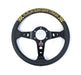 VERTEX X Block Head Collaboration Steering Wheel 330mm Leather w/ Gold Stitching - STW - VERXBHM - Subimods.com