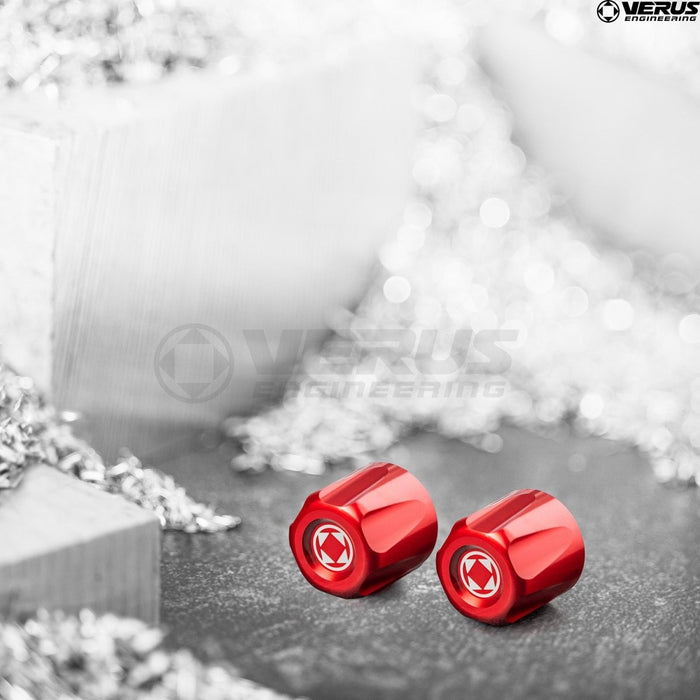 Verus Engineering A/C Line Cap Kit 2015 - 2021 WRX / 2015 - 2021 STI - A0777A - RED - Subimods.com
