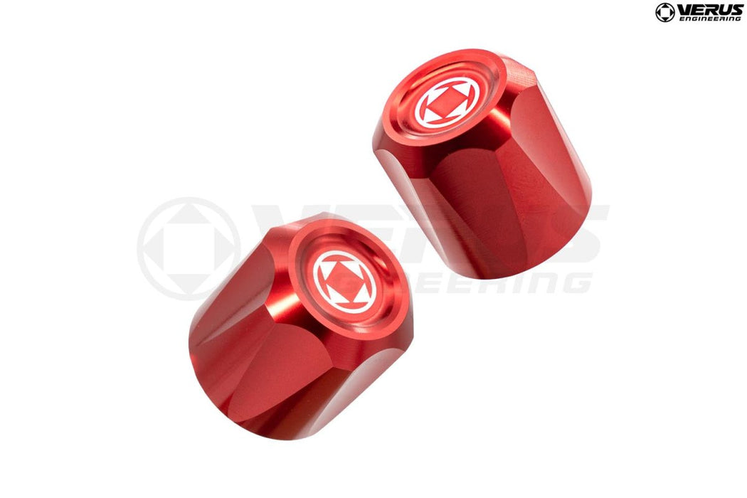 Verus Engineering A/C Line Cap Kit 2015 - 2021 WRX / 2015 - 2021 STI - A0777A - RED - Subimods.com