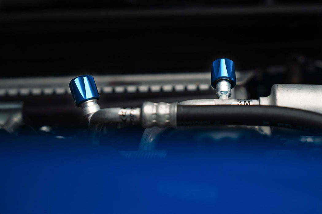 Verus Engineering A/C Line Cap Kit 2015 - 2021 WRX / 2015 - 2021 STI - A0777A - RED - Subimods.com