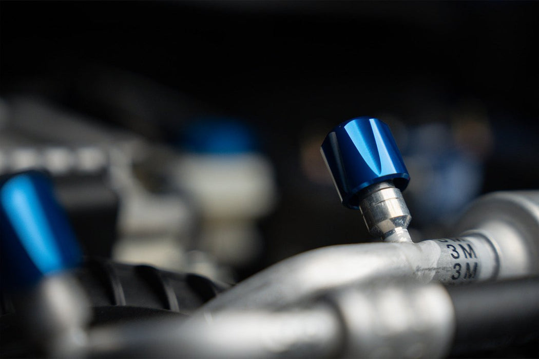 Verus Engineering A/C Line Cap Kit 2015 - 2021 WRX / 2015 - 2021 STI - A0777A - RED - Subimods.com