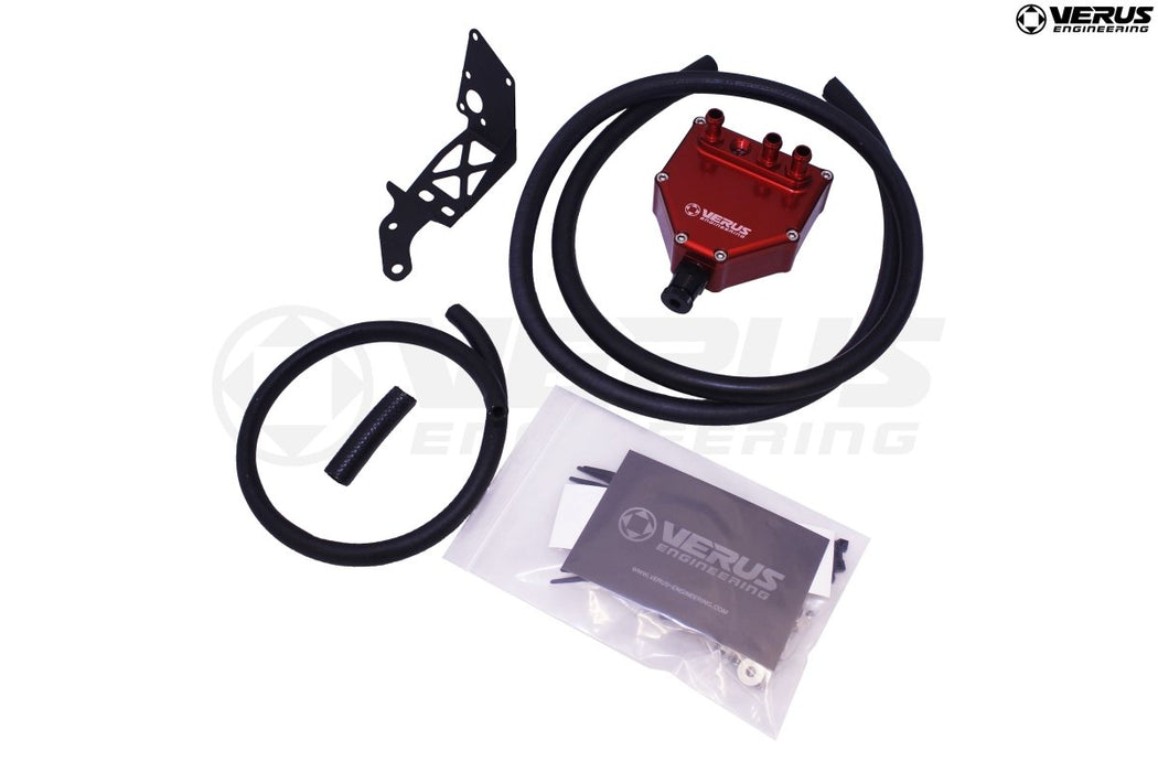 Verus Engineering Air Oil Separator (AOS) Blue 2008 - 2014 WRX / 2008 - 2014 STI - A0259A - BLU - Subimods.com