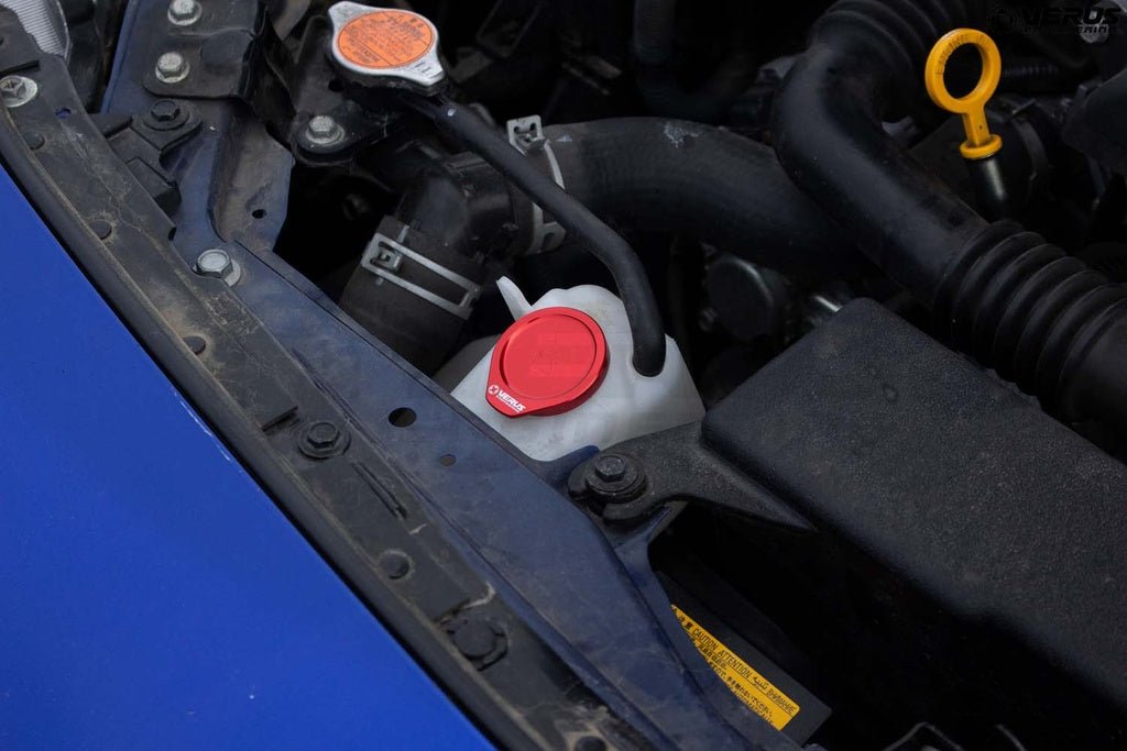 Verus Engineering Coolant Overflow Reservoir Cap 2015-2021 WRX / 2015-2021 STI - A0577A-RED - Subimods.com