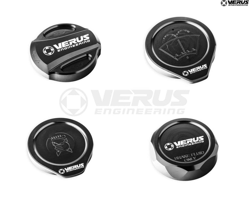 Verus Engineering Engine Bay Cap Kit 2008 - 2014 WRX / 2008 - 2014 STI - A0585A - BLK - RLA - Subimods.com