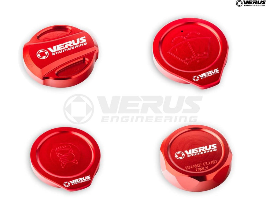Verus Engineering Engine Bay Cap Kit 2008 - 2014 WRX / 2008 - 2014 STI - A0585A - RED - RLA - Subimods.com