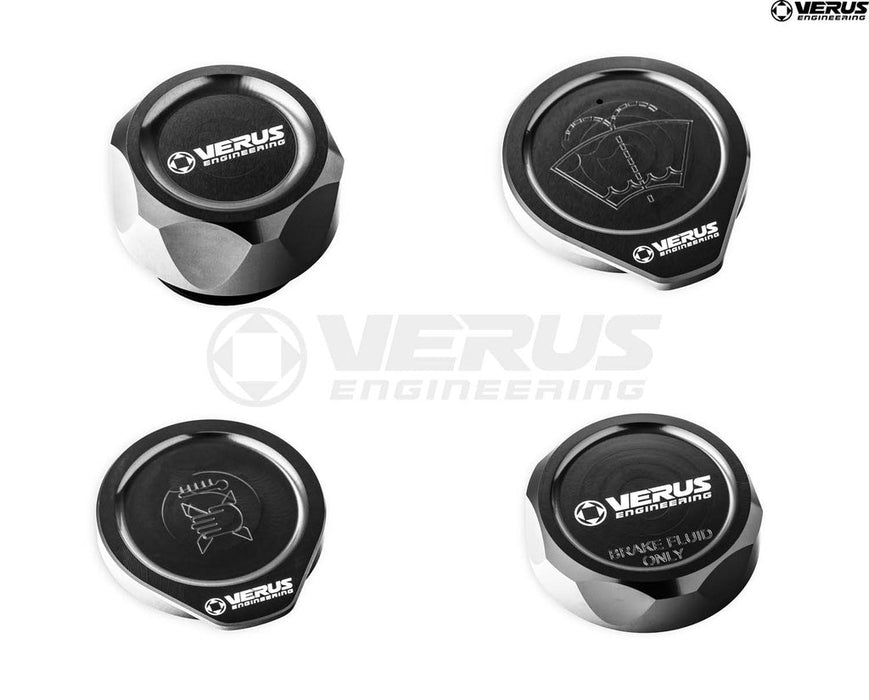 Verus Engineering Engine Bay Cap Kit 2015-2021 WRX / 2015-2021 STI - A0436A-BLK-FHS - Subimods.com