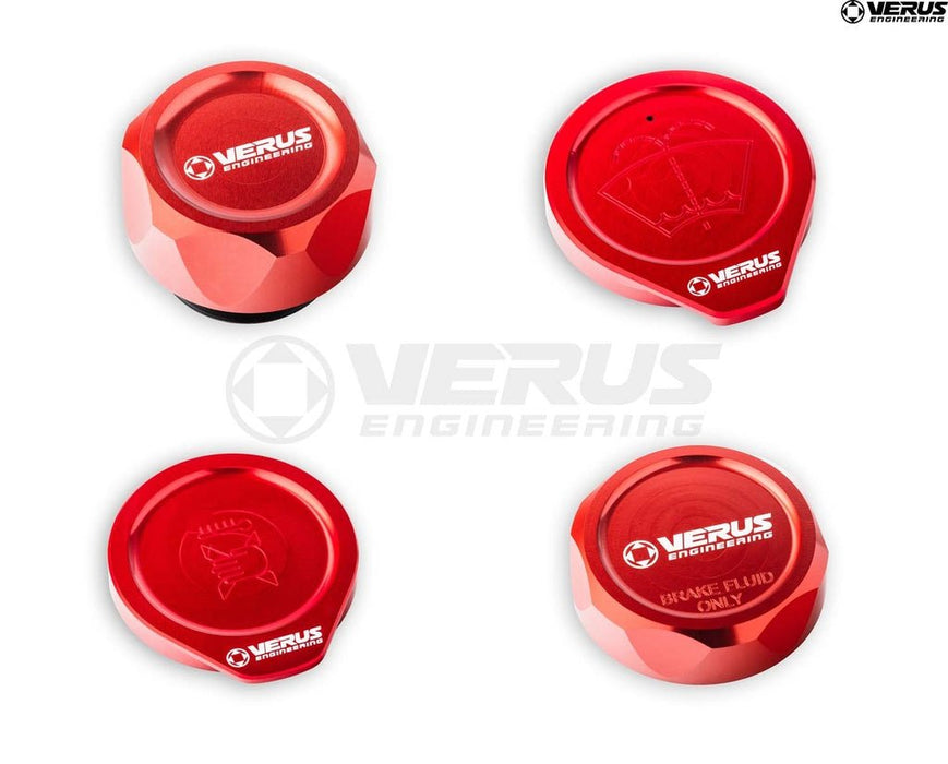 Verus Engineering Engine Bay Cap Kit 2015-2021 WRX / 2015-2021 STI - A0436A-RED-FHS - Subimods.com