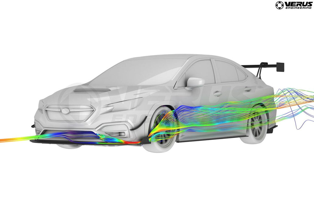 Verus Engineering Front Splitter Endplates For Use w/ Verus Engineering Splitter 2022 - 2025 WRX - A0701A - Subimods.com
