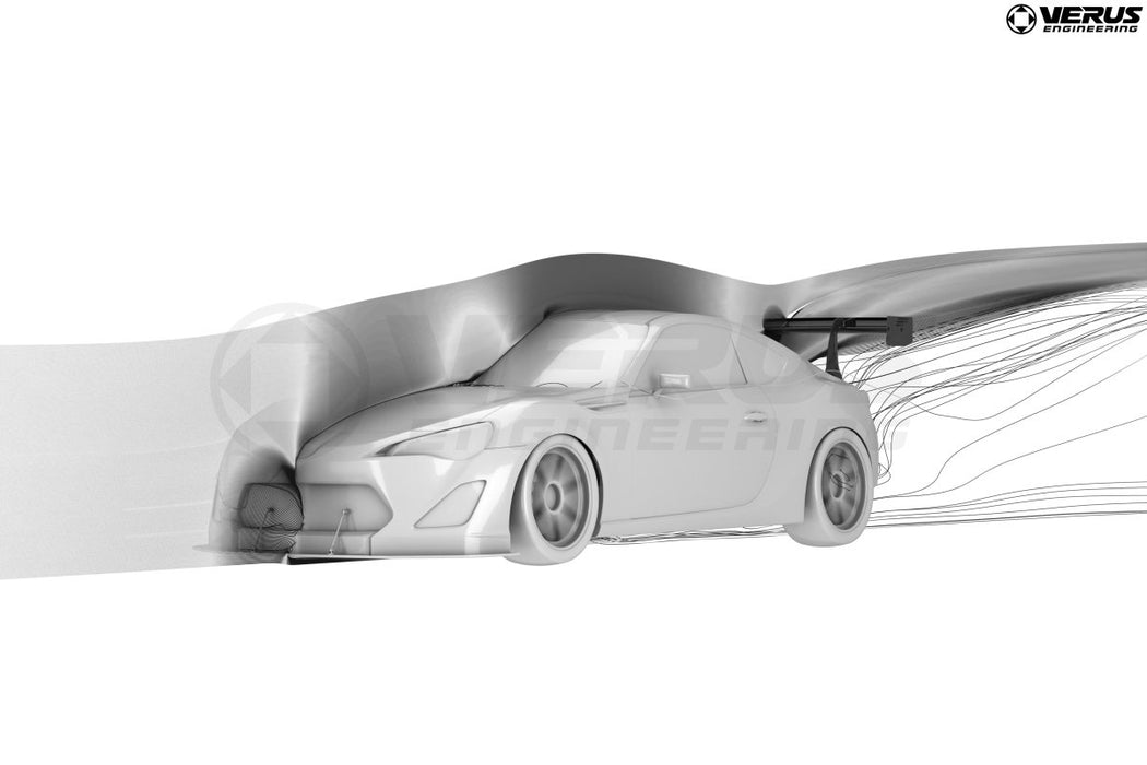 Verus Engineering Swan Neck UCW Wing Kit w/ Carbon Fiber Endplates 2013 - 2021 BRZ / 2013 - 2016 FR - S / 2012 - 2020 GT86 - A0783A-CRB - Subimods.com