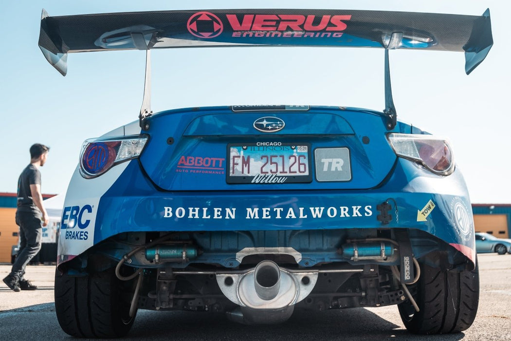 Verus Engineering Swan Neck UCW Wing Kit w/ Carbon Fiber Endplates 2013 - 2021 BRZ / 2013 - 2016 FR - S / 2012 - 2020 GT86 - A0783A-CRB - Subimods.com