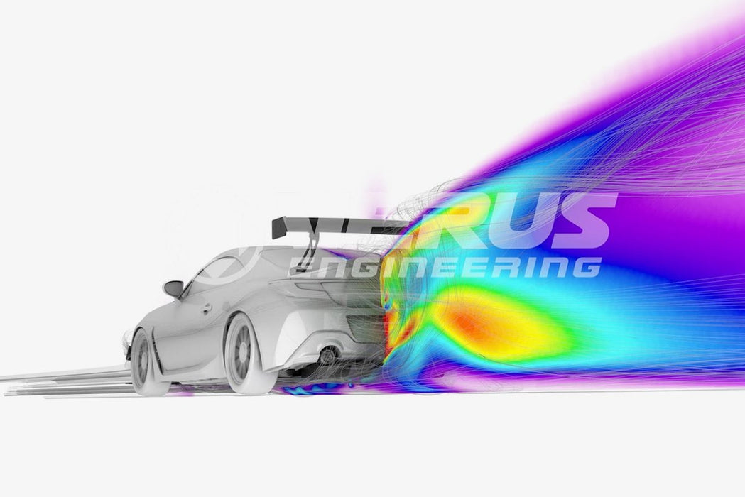 Verus Engineering UCW Bottom Mount Rear Wing Kit w/ Carbon End Plates 2022 - 2025 BRZ / 2022 - 2025 GR86 - A0790A-CRB - Subimods.com