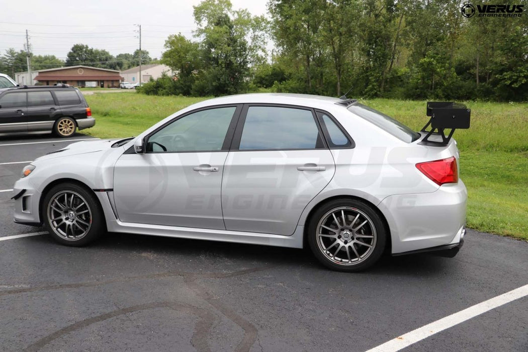 Verus Engineering UCW Rear Wing Kit w/ Carbon End Plates 2011 - 2014 STI Sedan - A0229A - CRB - Subimods.com