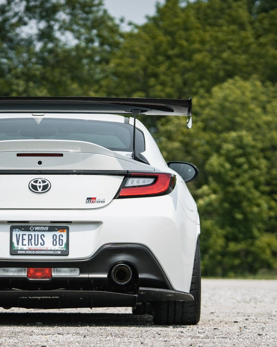 Verus Engineering UCW Swan Neck Rear Wing Kit w/ Carbon End Plates 2022 - 2025 BRZ / 2022 - 2025 GR86 - A0738A-CRB - Subimods.com